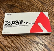 Holbein Acrylic Gouache Colors School Set Of 12 - D981 - New