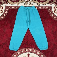 Vintage 90s Lee Sturdy Sweats Teal Jogger Sweatpants Youth Size L Made in USA