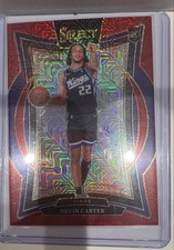 2024-25 Panini Select - Concourse Devin Carter #92 Red Mojo Prizm /20 (RC)