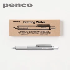 HIGHTIDE PENCO  Drafting Writer Ball-Point Pen Silver 0.5mm Made in Japan