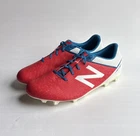 NEW BALANCE Visaro Soccer Cleats MSVRCFAW Men’s 11.5 2E Wide Red White Blue