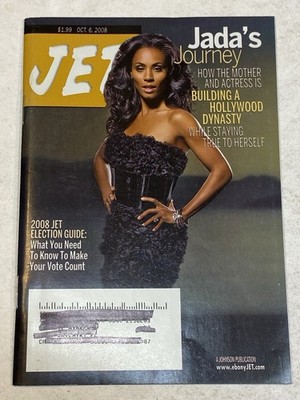 Jet Magazine Oct 6 2008 Jada Pinkett Smith Will Fashion Roland Martin Obama Vote