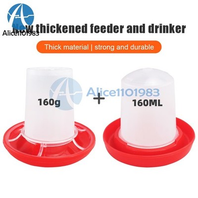 160G Feeder / 160ML Drinker Chicken / Poultry / Chick / Hen Food And Water Accessories