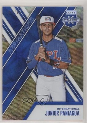 2017 Panini Elite Extra Edition Aspirations Blue 58/75 Junior Paniagua #156 v1x