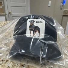 Goorin Bros Bad Boy Dog Trucker Hat Black Mesh Snapback Cap OSFM Patch Logo