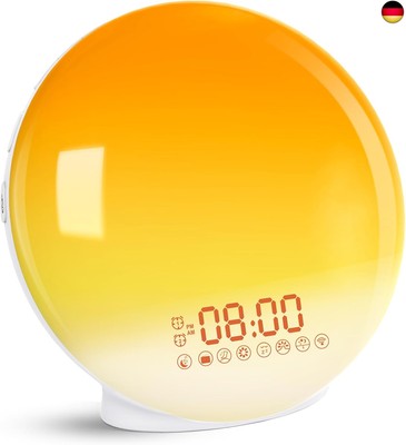 Cadrim Tageslichtwecker Wake Up Licht Lichtwecker Radiowecker Sonnenaufgang
