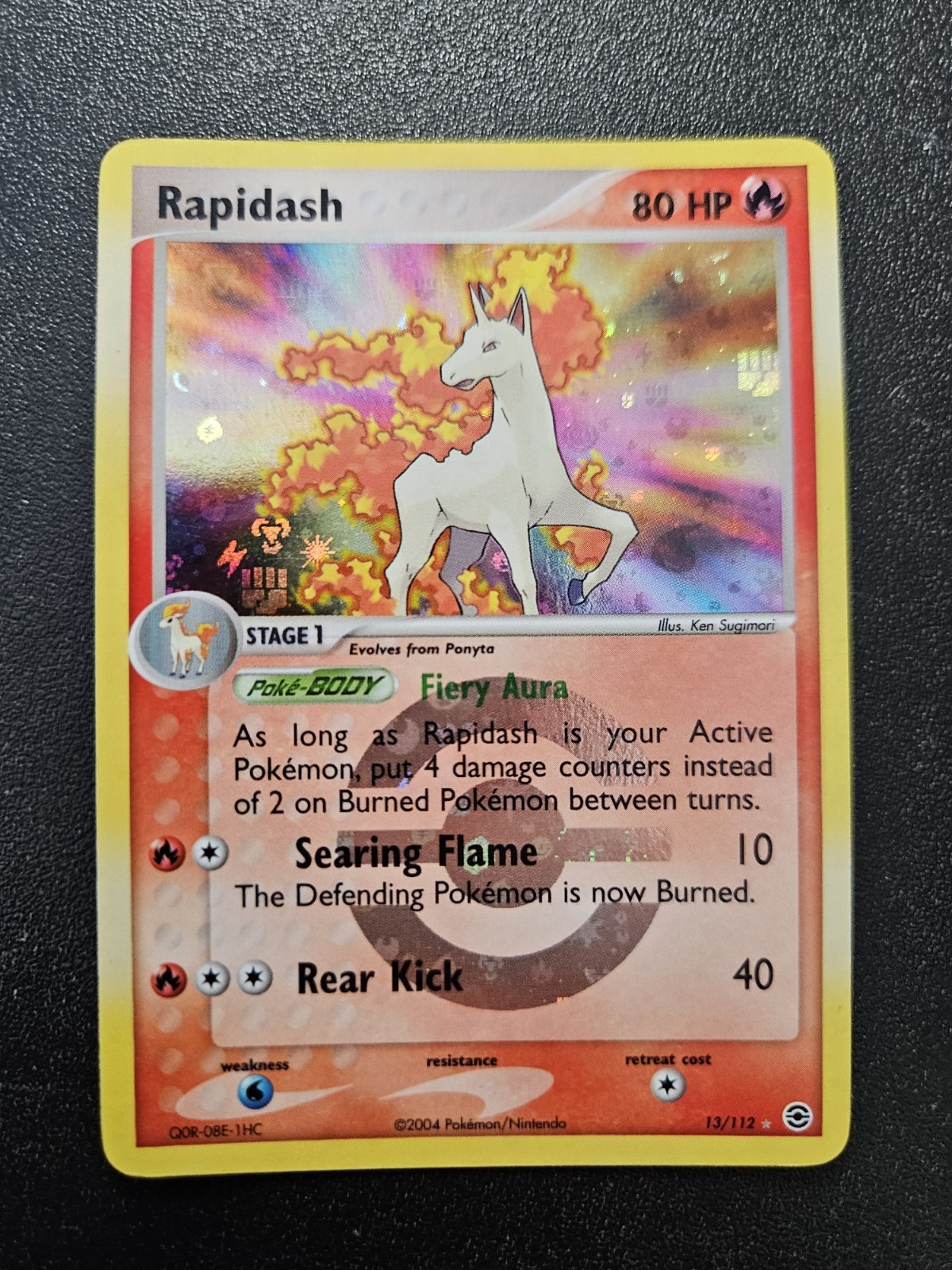 Pokemon EX FireRed LeafGreen Rapidash Reverse Holo 13/112 EXCELLENT-NEAR MINT
