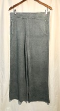 Barefoot Dreams Cozychic Ultra Lite Ribbed Knit Pants Blue Cove S NWT