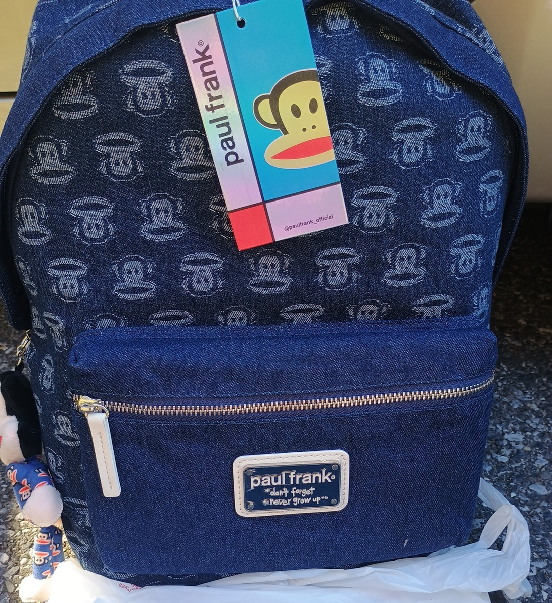 PAUL FRANK Dark Denim BACKPACK Don display picture 3