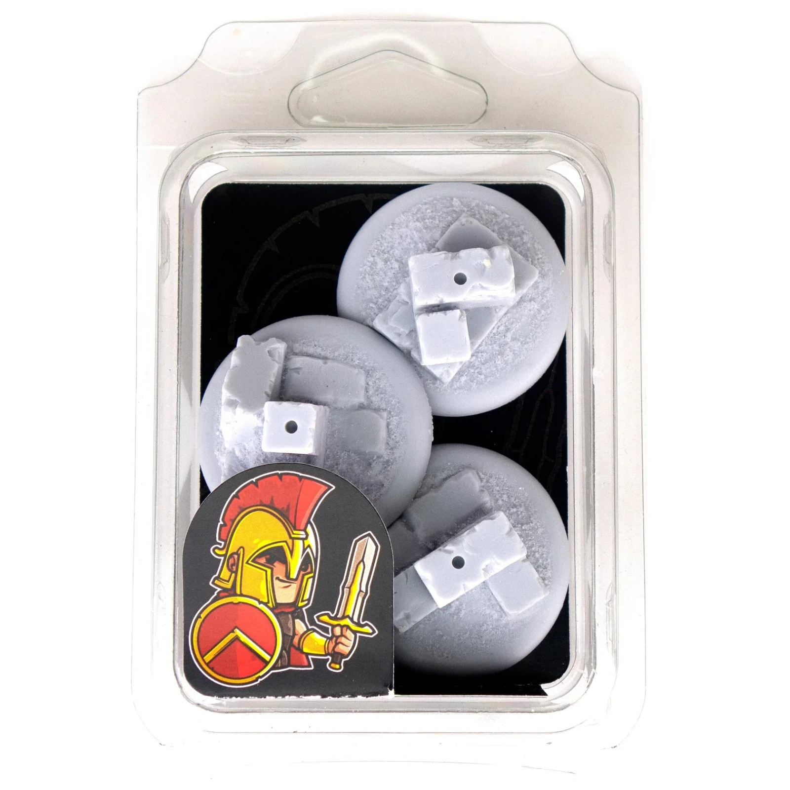 Stone Ruins 40mm x 3 Flying Round (Lip A) - Scenic Bases - Legend Games