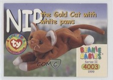 1999 Ty Beanie Babies Series 2 Nip the Gold Cat 204 0qr0