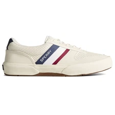 Sperry Halyard Retro Lace Up  Mens Off White Sneakers Casual Shoes STS24070