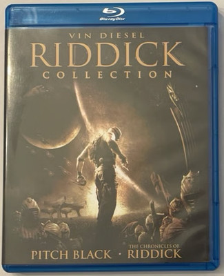 Riddick Collection 3-Disc Blu-ray DVD Vin Diesel Pitch Black Chronicles of F0062