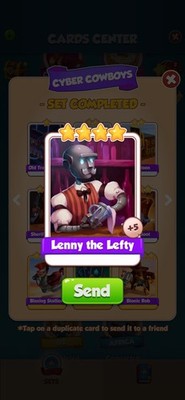 is lenny the lefty a rare card Coin Master New Cards 5x Lenny The Lefty Total 5 Cards Instant And Fast  Sending