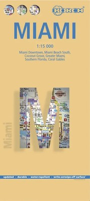 Borch Map Miami | (Land-)Karte | Deutsch (2018) | Mehrfarbendruck. Gefalzt