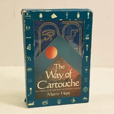 The Way of Cartouche by Murry Hope - Vtg Rare 1985 OOP HC + Cartouche Cards Set