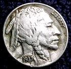 1937 BUFFALO NICKEL...FREE SHIPPING!......MIN. BID .01 & NO RESERVE!