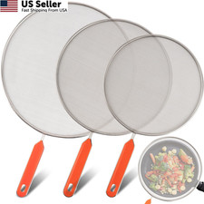Roe & Moe Splatter Screens - Stainless Steel for Frying Red