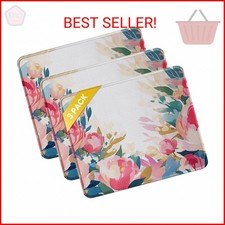 JIKIOU 3 Pack Mouse Pad with Stitched Edge, Comfortable Mouse Pads with Non-Slip