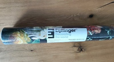 Neu 1 Rolle Tapete Eijffinger Museum 307300 Floral Vögel Petrol Schwarz Bunt