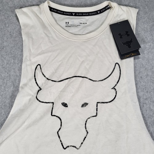 Under Armour Project Rock Brahma Bull Tank Sleeveless Shirt Mens Large Loose