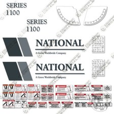 Fits National 1100 Decal Kit Crane Replacement Decals (7 YEAR ) - 3M Vinyl!