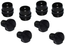 1911 INDUSTRIES 1911 Grip Screws and Bushings, Slot, Black