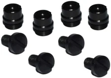 1911 INDUSTRIES 1911 Grip Screws and Bushings, Slot, Black