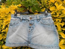 VINTAGE Tennis Rock Chic Sexy Ultra Mini Denim Skirt