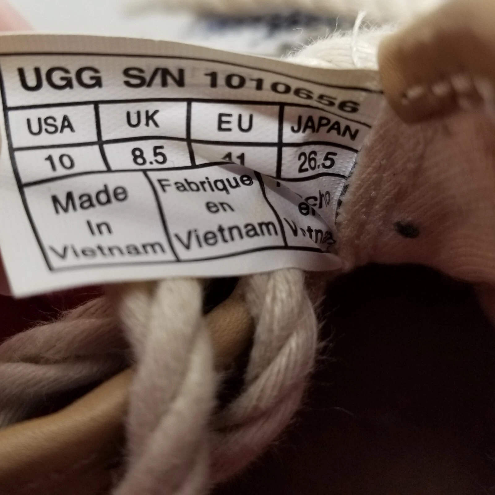 Sneakers UGG Eyan donna 10 espadrillas cotone blu grigio bianco stringate