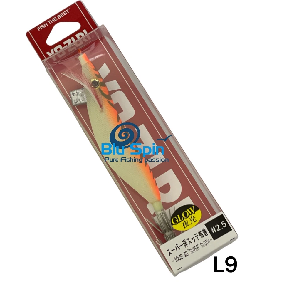 YO-ZURI EGI SQUID JIG SUPER CLOTH SIZE: 2.5 - 11cm - 12gr COLOR A339 L9 ORANGE