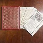 Vintage CR Gibson Red Gold Floral Flip Photo Album 10 K74 Pages For 40 4x6 Pics — photo 1