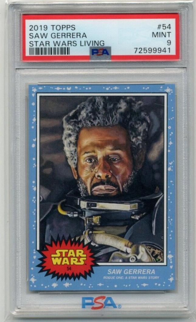 2019 Topps Star Wars Living Set #54 Saw Gerrera PSA 9