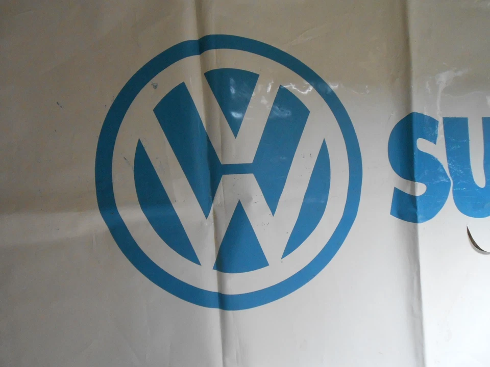 Новый из старых запасов баннер летнего распродажи VW Volkswagen около 1970-х 116 дюймов на 34 дюйма автобус Beetle - Изображение 2 из 4