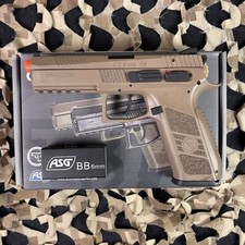 NEW ASG CZ P-09 Polymer Gas Blow Back Airsoft Pistol - FDE 50127 