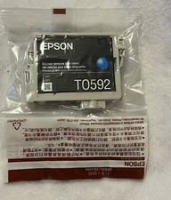 Genuine Epson T0592 Cyan Ink Cartridge NEW