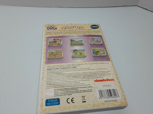 VTech Mobigo 2 Touch Learning System Video Game Dora The Explorer Twins Day - Picture 2 of 4
