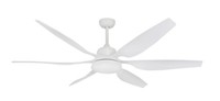 Vam DC Deckenventilator ECO-LED 167 CM Weiß Led-Leuchte Fernbedienung Reverse