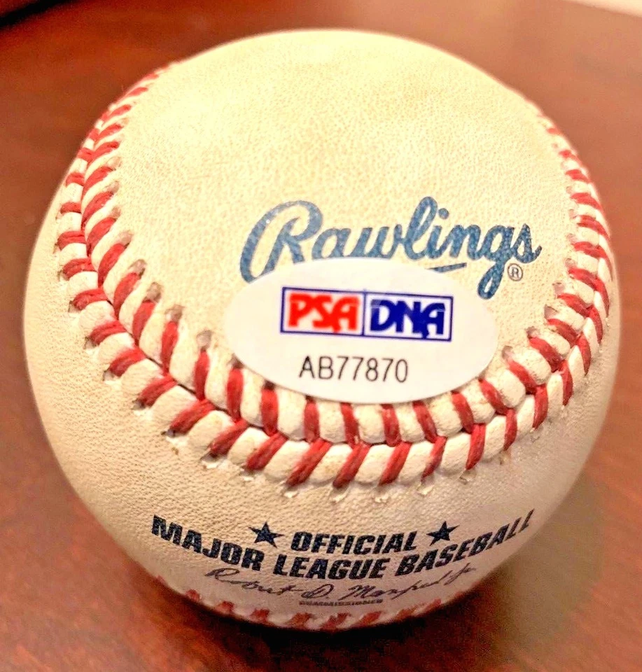 Starlin Castro Signed Official MLB Game Rubbed Baseball PSA/DNA AB77870 Yankees - Image 2 of 2