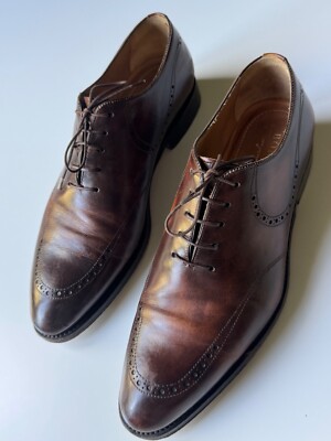 Rare Bontoni brown Oxfords; UK 10.5/ EU 44; very good condition