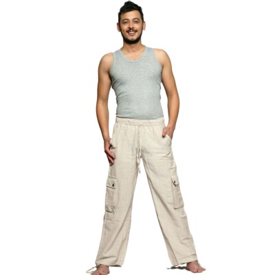 Simandra Cargohose aus Baumwolle - Arbeitshose mit Gummibund - Hose mit vielen T