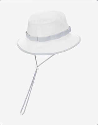 NIKE BOONIE BUCKET HAT DRI-FIT Sz S/M WHITE ADULT UNISEX NWT  display picture 1