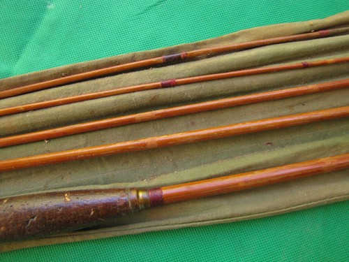 "Caña para moscas vintage de 5 piezas con 2 puntas 6' 6" - 7'" - Imagen 3 de 4