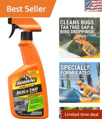 Ultimate Bug & Tar Remover - 16 Fl Oz Streak-Free Spray with Wax Preservation