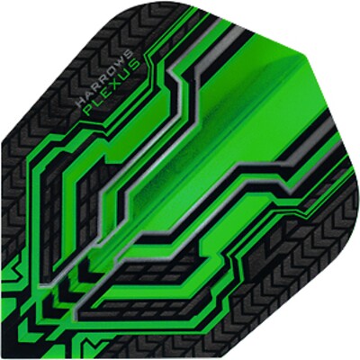 Harrows Dart Flights, Rapide Green, Standard No.6, 1 Set = 3 Stk