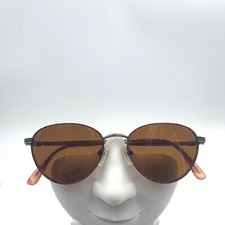 Vintage Laura Ashley Antique Wine Metal Oval Sunglasses Japan FRAMES ONLY