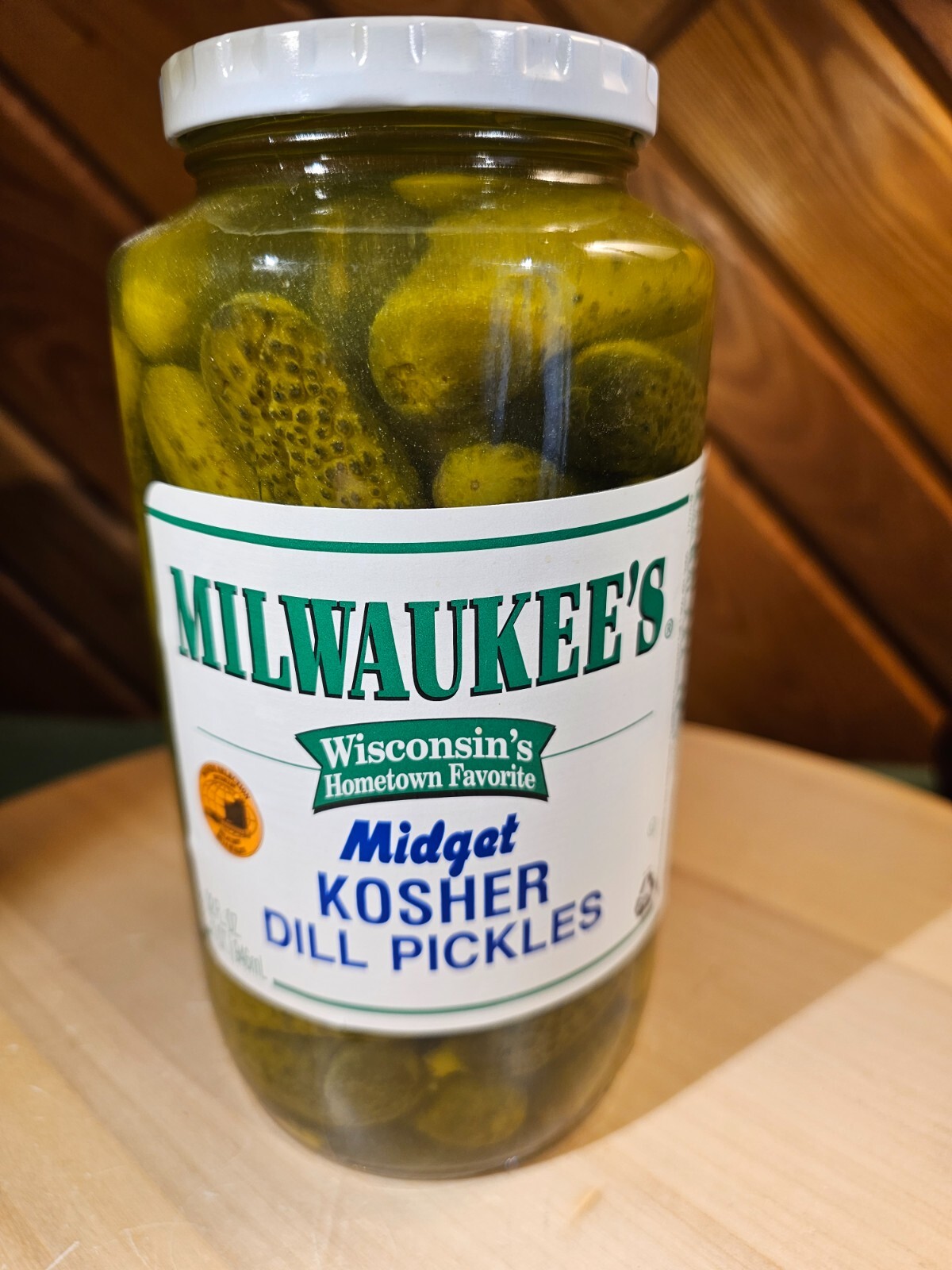 Milwaukee's Best MIDGET Kosher Dill Pickles (DISCONTINUED NAME) NOS 32