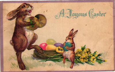 Vintage Postcard- Easter, A Joyous Easter 1910 UnPost