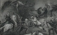 1858 Indianische Meuterei Druck: Repulse Einer Sortie Aus Delhi