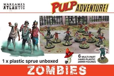 Zombies Pulp  Adventure! Wargames Atlantic  28mm 1/56 1 x Plastic sprue Unboxed